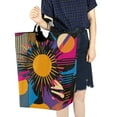 thumbnail image 4 of Yayeee Freestanding Laundry Hamper with Handle Collapsible Large Storage Basket for Clothes, Futuristic Circles, 4 of 7