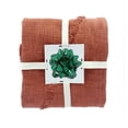 thumbnail image 6 of LR Home Orange Shag Diamond Lightweight Cotton Throw Blanket, 50" x 60", 6 of 10