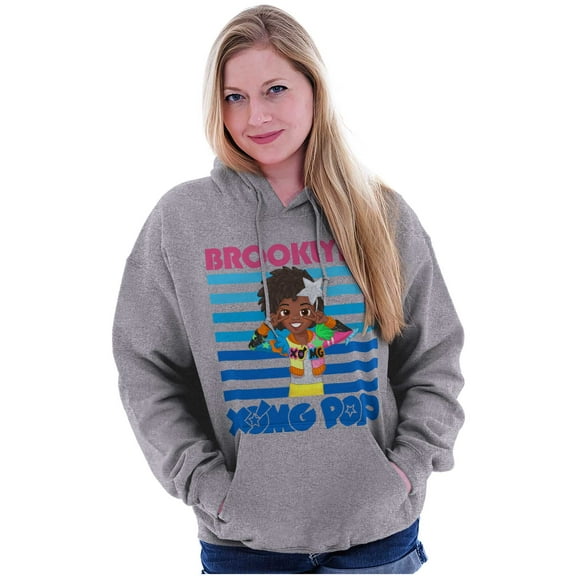 XOMG POP Music Fan Brooklynn Cartoon Women Plus Size Hoodie Brisco Brands 2X