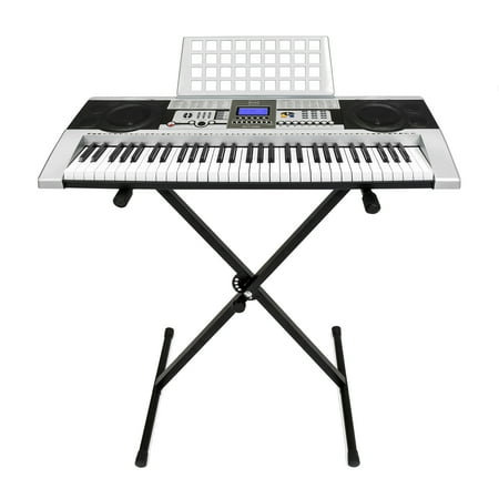 Best Choice Products Electronic Piano Keyboard 61 Key Music Key Board Piano With X Stand Heavy Duty