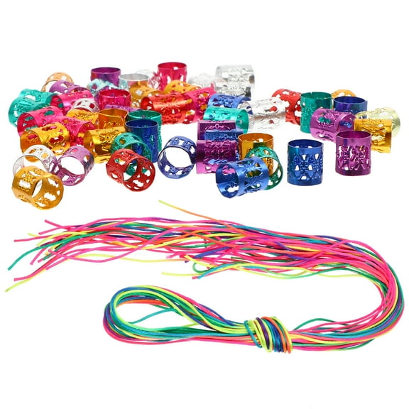 Masteelf  120 Pcs Scrunchie Dreadlocks Hair Accessories for Decoration Braided Rope