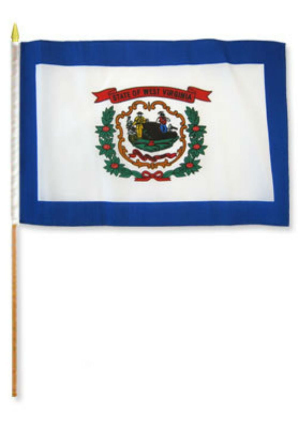 12x18 Wholesale Lot 6 El Salvador Country Stick Flag 30" wood staff 