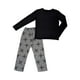 thumbnail image 2 of Pijama One Piece para Niño con Estampado Tacto Suave Talla 8 Negro, 2 of 4