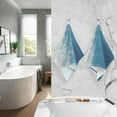 thumbnail image 7 of GZHJMY Blue Christmas Snowflake Cotton Hand Towel Set of 2, Highly Absorbent Soft Fingertip Towels for Bathroom Kitchen Hotel Gym Spa, 16 x 28 Inch Washcloths, 7 of 7