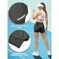 thumbnail image 5 of 33,000ft Women's Running Shorts with Elastic High Waisted Lightweight Quick-Dry Athletic Workout Shorts, 5 of 7