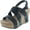 Black, variant on Women's Hester-5 Vegan Leather Strappy Wedge Sandals