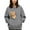 Grey, variant on Womens Dog Pouch Holder Sweatshirt Pet Carrier Hoodies Creative Long Sleeve Oversized Pocket Pullover Tops Winter Clothes