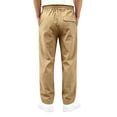 thumbnail image 6 of CONZONE Little Boys School Uniform Pants Straight Leg Flat Front Baggy Pants for Boys Drawstring Fall Trousers with Pockets, 6 of 7