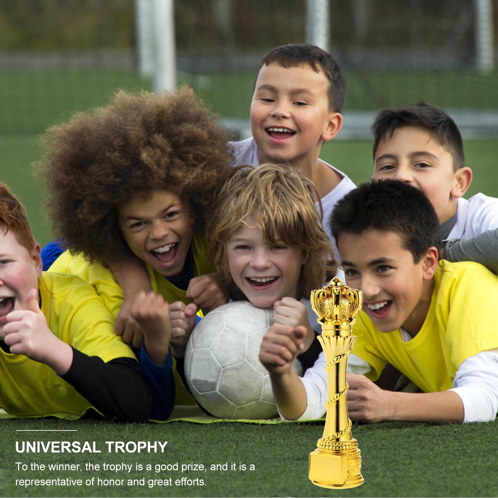 FRCOLOR Golden Resin Award trophy for Competition and Company Activity Small Size 3.5 Inches