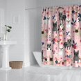thumbnail image 4 of French Bulldog Dog Pattern with Flowers Shower Curtain 72"x84" ,Bathroom Decorative Shower Curtains Set with 12 Hooks,Modern Waterproof Washable Shower Curtain, 4 of 4