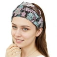 thumbnail image 4 of Unique Bargains 1 Pc Headband Floral Embroidery Lace Wide Hairband for Women Pink, 4 of 5