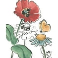 thumbnail image 2 of Vess, June Erica 26x32 White Modern Wood Framed Museum Art Print Titled - Boho Florals II, 2 of 4