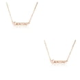 thumbnail image 3 of Sonducket Vintage inglés letra doce signo del zodiaco amistad collar Ins joyería cadena cómodo colgante oro rosa Capricornio Capricornio 2piezas Sonducket CBP215907, 3 of 6