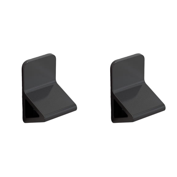 2 Pcs Anti- Shower Foot Rest for Shaving Legs, No Drill Wall Mounted Triangular Foot Pedal, Bathroom Step Stand with Suction Cup for Adults Women, Bathroom Accessories, Black