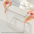 thumbnail image 4 of Estante de almacenamiento de cosméticos transparente Caja de almacenamiento de cosméticos plegable Estante de escritorio de cocina, 4 of 6