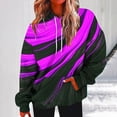 thumbnail image 2 of VEKDONE Women's Long Sleeve Hoodie Sweatshirts 2025 Clearance Sale Trendy Print Long Sleeve Pullover with Pockets Teen Girl Oversized Loose Fit Blouse Hot Pink M, 2 of 5