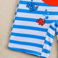 thumbnail image 5 of NIEWTR Toddler Baby Boy Rash Guard Swimsuit Short Sleeve One Piece Zipper Bathing Suit Swimwear Beach Sunsuit(Red,4-5 Years), 5 of 6