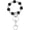 Silver(black), variant on Silicone Beaded Wristlet Keychain, Cute Key Ring Bracelet Stretchy for Women Car Keys Wallets Gold(pink) -