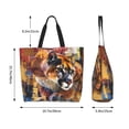 thumbnail image 5 of Naloa Abstract Lion Painting Tote Bag for Women Large Capacity Shoulder Bag for College Work Travel Shopping, 5 of 8