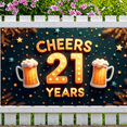 thumbnail image 3 of Decorative Design Cheers Birthday Banner Milestone Celebration for Birthday Party Indoor Decoration Event, 3 of 7