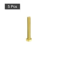 thumbnail image 3 of Unique Bargains Brass Hex Bolts, M10x70mm 5 Pack Fully Thread Grade 4.8 Machine Screws, 3 of 4