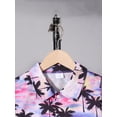 thumbnail image 4 of PureChapter Boys 8-12Y Hawaiian Vacation Palm Tree Shirt & Shorts 2-Piece Outfit Set, 4 of 8