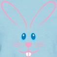 thumbnail image 3 of CafePress - Pink Bunny Face Women's Light T Shirt - Women's Classic T-Shirt, 3 of 4