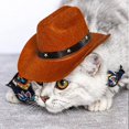 thumbnail image 2 of Sombrero de vaquero Perro Cosplay Sombrero Cachorro Perro Gato Fiesta Decoraciones JFHHH pequeña, 2 of 5