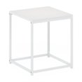 thumbnail image 5 of Furinno Camnus Side Table, White End Table with Metal Frame, Square Open Frame Night Stand, Bedside Table, Easy Assembly, for Living Room, Bedroom, Plain White, 5 of 5