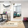 thumbnail image 6 of XIBUFE Mirror Wall Full Length,12X12 Inch Unbreakable Mirror Tiles for Bedroom Home Gym Door,Acrylic Squares Mirror Full Body Shatterproof Mirror Stickers for Walls,Mirror Sheets (4pcs), 6 of 7