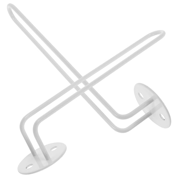 TABLZONE 2Pcs White Baseball Cap Wall Holder Lightweight Hat Rack for Home and Store