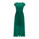 thumbnail image 4 of Puntoco Vestido De Manga Corta Con Cuello En V, Vestido De Noche Con Cintura De Color Liso De Verano Para Mujer Verde Xl, 4 of 6