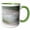 Green/White, variant on 3drose, Usa, Utah, Tooele County. Blur of Wild Horse Colt Galloping, 11oz Two-tone Black Mug