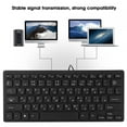 thumbnail image 4 of Mute Japanese Keyboard, Mini Wired Keyboard, Keyboard, For Computer For Desktop Black, 4 of 8