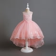 thumbnail image 4 of Vestido para niñas, vestido de princesa con bordado de hilo esponjoso para actuación de piano, 4 of 6