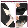 thumbnail image 4 of AOWOO Black Sling Bag, Lightweight One Strap Shoulder Chest Bag for Men Women, Small Waterproof Sling Backpack Fishing Bag for Hiking Walking Biking Travel Cycling, Nylon, 4 of 7
