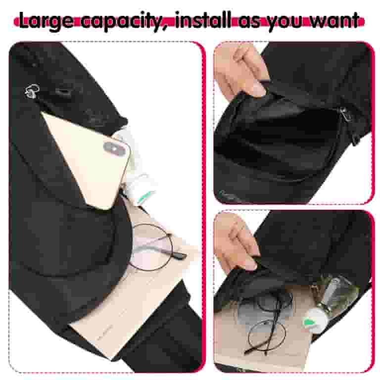 Taihexin Waterproof Sling Bag, Lightweight Chest Backpack Taihexin Waterproof Sling Bag, Lightweight Chest Backpack