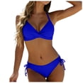 thumbnail image 1 of Yammkia Tankini Tops Women Ruffle High Waisted Tankini Swimsuit Tummy Control Bathing Suit(Blue,M), 1 of 9