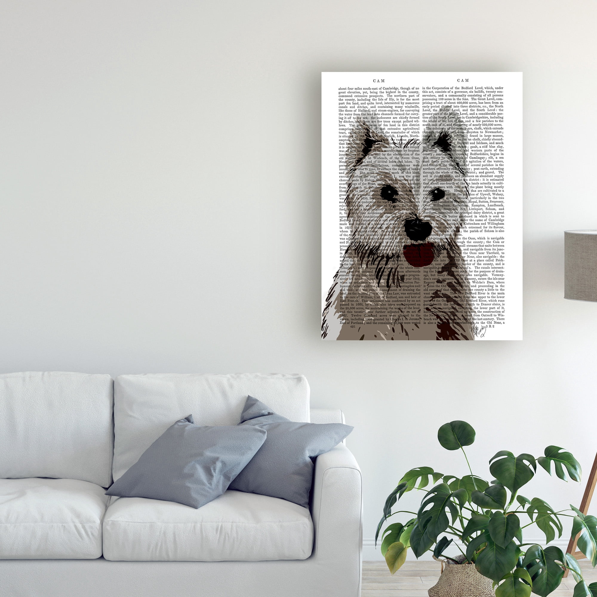 Trademark Fine Art 'West Highland Terrier, Plain' Canvas Art by Fab Funky