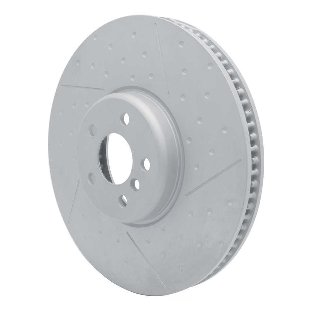 Dynamic Friction Company 940-31131D DFC Hi-carbon Alloy Geomet Coated Rotor - Dimpled And Slotted