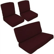 Burgundy Chat Set Cushions