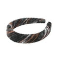 thumbnail image 5 of Unique Bargains 1 Pc Caramel Maillard Rainbow Braided Headbands Black Brown, 5 of 6