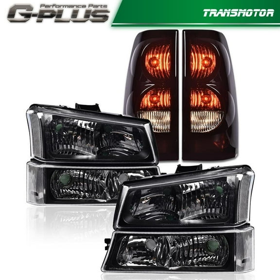 Black/Clear Headlight   Tail Light Fits 03 - 2006 for Chevrolet Silverado 1500 2500-