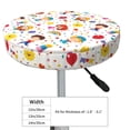 thumbnail image 4 of Hirioo Childrens Party for Round Bar Stool Seat Covers Washable Stool Cushion Slipcover Elastic Bar Chair Covers for 12-14 Inch Chair-13 inch, 4 of 7