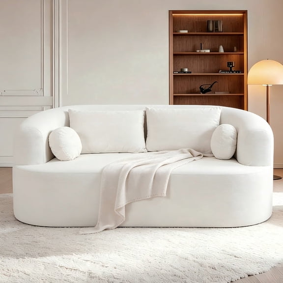 Loveseat Sofa Compact 2-Seat Couch, Perfect for Apartments, Living Room, Small Spaces