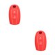 thumbnail image 3 of Llavero de silicona Scienceny para coche 3 botones flexible elegante desmontable protector Rojo 2piezas, 3 of 6