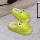 thumbnail image 4 of Zapatillas de dinosaurio, calzado cálido, antideslizante, duradero, cómodo, zapatos de interior, zapatos de animales para viajes, dormitorio, granja, Verde Claro 39 A 40 Yinane Zapatillas calientes, 4 of 8