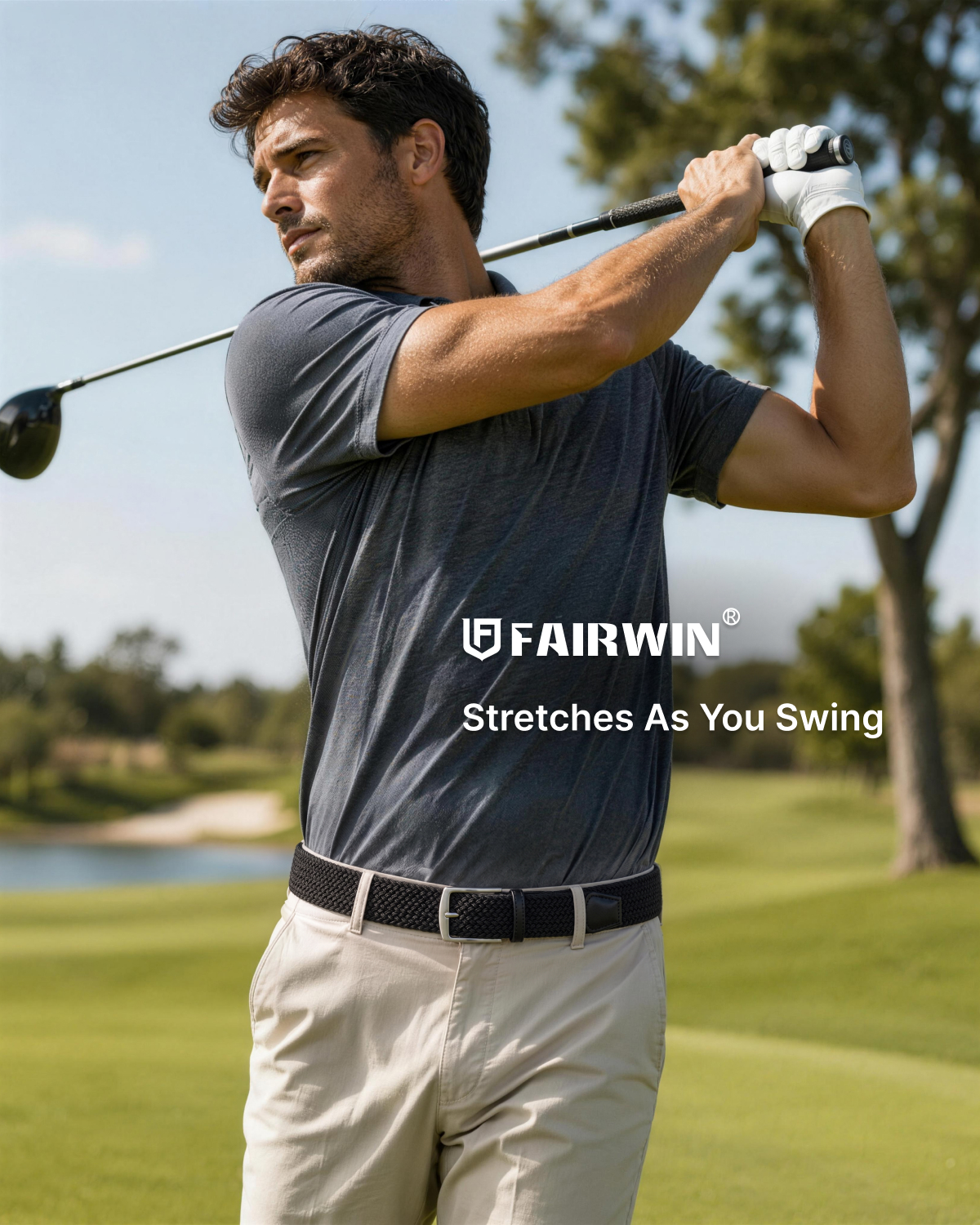 Fairwin Elastic Men's Golf Belt photo 6