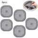 thumbnail image 2 of Coladores de pelo para bañeras, lavabos y alcantarillas - Rejillas de drenaje antimanchas, paquete de 6 protectores de drenaje para ducha, 2 of 8