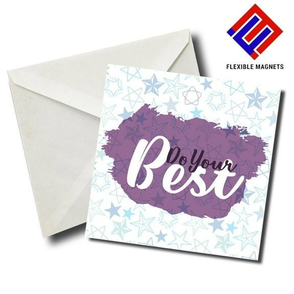 Do Your Best Inspirational Quote Magnet for refrigerator. Great Gift! By Flexible Magnets